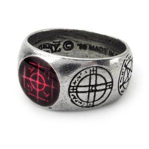 Alchemy Gothic Agla Ring Magical Talismans Sz 7, 8.5, 9.5, 11 NWT